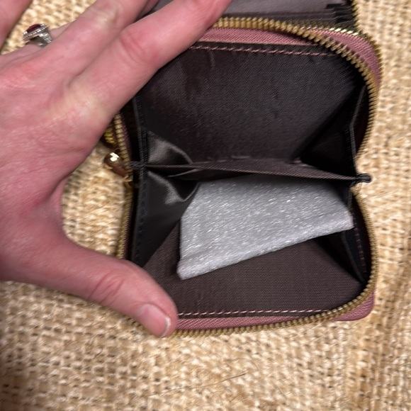 LISDINE mini solid mauve color card holder New - Picture 5 of 7